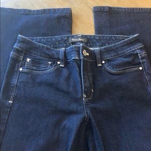 White House black market dark wash flare jeans